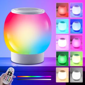 RGB ambient night light, Eye Caring, Multiple color variations, Stepless Dimming, Touch Night Lamp,Can be remotely controlled and timed