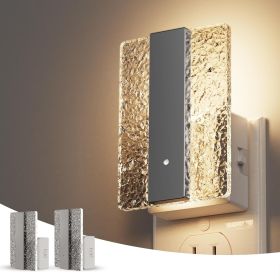 LED Night Lights Plug Into Wall, 2 Pack Night Light with Dusk-to-Dawn Sensor, Dimmable Decorative LED Nightlights
