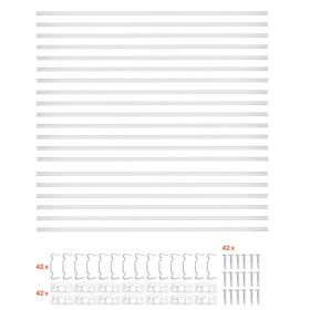 20-Pack 3.3 ft/1M U Shape LED Aluminum Channel, with Milky Cover, End Caps and Mounting Clips, Aluminum Profile for LED Strip Light Installations