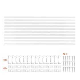 10-Pack 6.6 ft/2M V Shape LED Aluminum Channel, with Milky Cover, End Caps and Mounting Clips, Aluminum Profile for LED Strip Light Installations