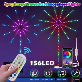 LED Firework Strip Lights Dream Color RGB Smart Music Sync APP & Remote Control(tk/temu self-pickup orders)