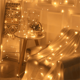 6.56ft/9.84ft/12.12ft/32.8ft Led String Lights; Christmas Party Lights Suppliers (Items: 13.12Ft, Color: Yellow)