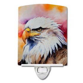 NEW Eagle Ceramic Night Light Compact, UL-Certified, Ideal for Bedroom, Bathroom, Nursery, Hallway, Kitchen, 6x4x3, Multicolor (Default: Default)