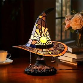 Lamps, USB Stained Resin Glowing Gothic Retro Resin Lamp For Bedroom Party With Mystical Charm (Color: B)